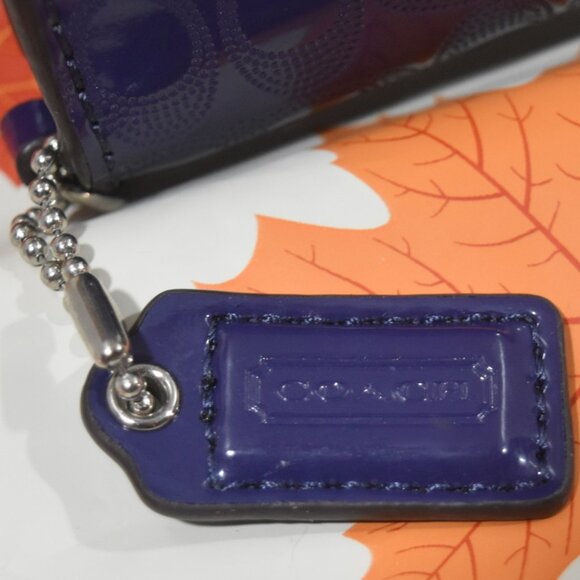 Coach Purple Wallet with Heart Detail - Picture 8 of 8